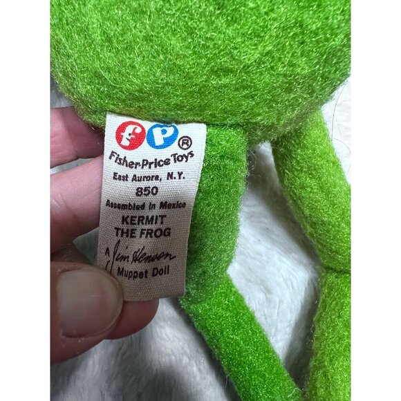 Kermit The Frog 1976 Fisher Price plush Jim Henson - Picture 4 of 10